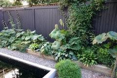 How good does the black look with the whitewashed decking and natural timber furniture? Black Fence Or Not Houzz Uk