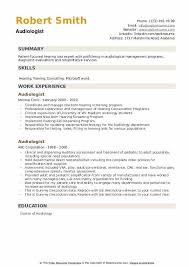 As you can see from our examples, keep these separated into two different sections, each with its own title. Audiologist Resume Samples Qwikresume