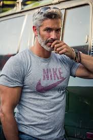 Inspiration For The Werewolf Ruark In The Dragonfate Series Of Paranormalromances By Deborahcooke Grey Hair Men Beard Styles For Men Silver Foxes Men