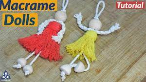 How To Make Macrame Doll Tutorial Craft For Kids Doll Tutorial Doll Crafts Crafts