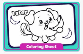 Pikmi pops are large lollipops with a pikmi hug and fun accessories. Tater Colouring Sheet Pikmi Pops Coloring Pages Png Image Transparent Png Free Download On Seekpng
