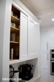 The cabinet is made of 15 mm thick plywood. Sliding Cabinet Doors With Inset Track And Glides Sawdust Girl