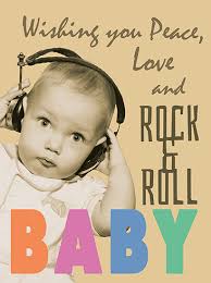 NEW BABY Card ROCK AND ROLL