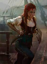 Coming out of my cave and... oh wow, it's bright — jonsnowboard: Anne Bonny  by Song Nan Li