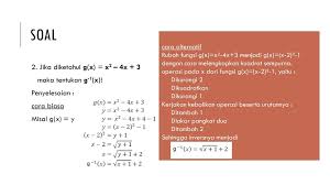 Belajar di bimbel online tridaya membuat siswa lebih mudah mengerti m. Cara Cepat Mencari Invers Fungsi Feriyanto X Mipa Ppt Download