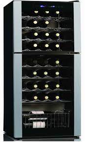 45 Bottle Dual Zone Freestanding Wine Refrigerator Wine Cellar Dual Zone Wine Cooler Wine Bottle
