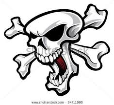 Stock Vector Skull And Crossbones Skulls Drawing Skull Artwork Skull