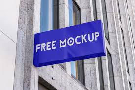 Download Free Entrance Logo Wall Mount Sign Mockup Decolore Net