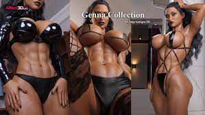 Busty Babe Baring It All in 3D Porn Pin-ups: Genna Collection! -  Affect3D.com