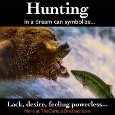 In A Dream Hunting Can Represent More At Thecuriousdreamer Dreammeaning Dreamsymbol Dream Symbols Grizzly Bear Bear Hunting