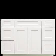 Get free shipping on qualified 48 inch vanities bathroom vanities or buy online pick up in store today in the bath department. 48 6 Drawer White Shaker Vanity Builders Surplus