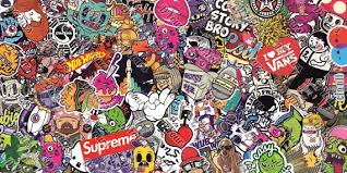 Sticker Bombing Vector Set 76 In 1 Huge Vector Sticker Etsy Brand Stickers Sticker Bomb Wallpaper Sticker Bomb