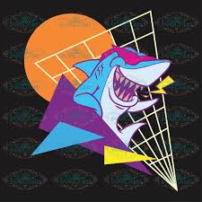 Vintage retro futurism design art style for those men and women that remember 1980's and 1990's and will never forget these years. Vaporwave Aesthetic Synthwave 80s 90s Shark Art Gifts Trending Svg Svgland