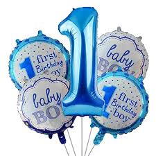 Whether you're going down the diy route or hiring a professional photographer, set the perfect backdrop with our beautiful range of cake smash decorations. Party Propz 1st Birthday Balloons Decoration For Baby Boy 5pcs For Mickey Mouse Cake Smash High Chair Personalized Minecraft Blue Fortnite Boss Banner First Year Bday Supplies Decorations Buy Online In Hong