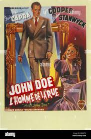 Meet John Doe Year: 1941 USA Director: Frank Capra Gary Cooper, Barbara  Stanwyck Poster (Fr Stock Photo - Alamy