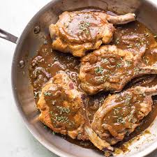 Whole30 Keto Balsamic Mustard Pork Chops Tastes Lovely