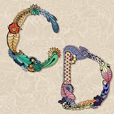 Stylish h letter alphabet mehndi design. Hand Gezeichnet Floralen Alphabet Vektor Illustration Marchen Buchstaben I Und J Lizenzfrei Nutzbare Vektorgrafiken Clip Arts Illustrationen Image 41854929
