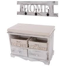 Bienvenue chez / welkom bij deutsche bank. Garderobe Mit Sitzbank Mit 2 Korben Shabby Look Weiss Kaufen Bei Mendler Vertriebs Gmbh