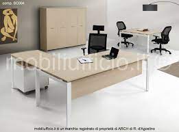 Comp Sc004 Arredo Per Ufficio Direzionale Con Scrivania Angolo E Tavolo Riunione Quadrato Mobili Per Ufficio Arredamento Design Ufficio