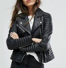 Handmade Black Leather Jacket Black Biker Leather Jacket Stylish Women Leather Jacke In 2020 Faux Leather Jacket Women Fall Leather Jacket Celebrities Leather Jacket
