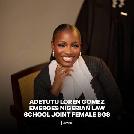 Gomez Adetutu Loren and Chiamaka Happiness Modestus have both emerged as  the Joint Female Best Graduating Student at the Nigerian Law School for the  2026 Call to Bar. Both achievers attained this