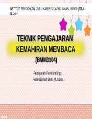 Murid dapat mengetahui muamalat dalam kehidupan. 206672071 Teknik Pengajaran Kemahiran Membaca Pptx Institut Pendidikan Guru Kampus Darul Aman 06000 Jitra Kedah Teknik Pengajaran Kemahiran Course Hero