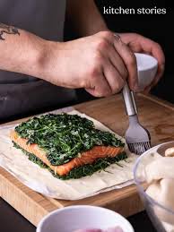 Salmon Wellington Lachsfilet Mit Spinat Im Blatterteig Lachs Im Blatterteig Rezepte Lachsfilet