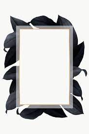 Download Premium Png Of Black Leaves With Golden Rectangle Frame Design Black Leaves Frame Design Sale Poster