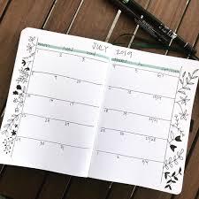 There are four ways to use a calendar spread in your bullet journal 25 Delightful Monthly Spread Ideas For Your Next Bullet Journal Perfectly Penned