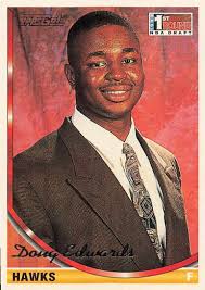 1993-94 Topps Gold Doug Edwards Rookie Atlanta Hawks #13 Insert