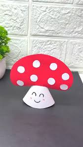 ‪DIY Paper mushroom 🍄 Craft #diy #craft #trending #diycrafts #handmade‬‏