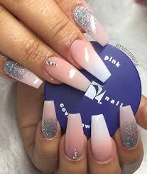 Coffin nail shapes are essentially slightly almost oval, except the top of the nails are filed off to give them a square appearance. 45 Acrylic Coffin Nail Color Designs For Fall And Winter Awimina Blog Coffin Shape Nails Luxury Nails Colorful Nail Designs