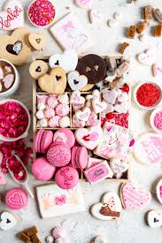 See more ideas about valentines day treats, valentine desserts, valentines. Valentine S Day Treat Box Recipe Valentine Desserts Painted Sugar Cookies Valentines Recipes Desserts