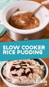 Slow Cooker Rice Pudding Is Literally Our Fave Thing To Have On The Go Video Recipe Video In 2020 Slow Cooker Puddings Slow Cooker Rice Pudding Rice Pudding Recipes