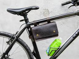 Leather Bicycle Saddle Bagcycling Bag Bicycle Accessory Etsy In 2020 Bike Frame Bag Leather Bicycle Handlebar Bag