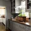 Go bold with fashionably dark, matt grey kitchen cabinets. 1