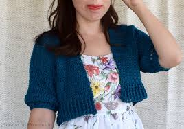 Free knitting pattern for a cropped sweater. Cropped Cardi Crochet Pattern Hooked On Homemade Happiness