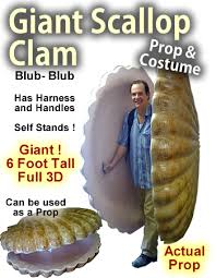 Maybe you would like to learn more about one of these? 6 Foot Giant Clam Scallop Foam Prop Costume Dino Rentos Studios Inc