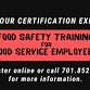 Food Safety Training Certification