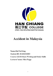 This show that the number of. Accident In Malaysia