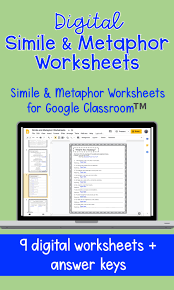 Digital Simile And Metaphor Worksheets In 2020 Similes And Metaphors Writing Similes Teachers Pay Teachers Seller