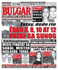 Read top news in india and around the world on times of india. Tabloid Newspaper Philippines 2021 Tuesday S National Newspaper Front Pages Uk News Sky News Pedroche March 17 1986 Independent Filipino 202 Roberto S Yolandol Meagre
