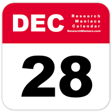 Three days remain until the end of the year. Information About December 28