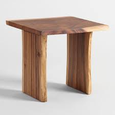 Live Edge Wood Sansur End Table World Market End Tables Live Edge Wood Living Decor