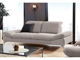2 5 Sitzer Mit Sitztiefenverstellung Fusse Chrom Glanzend Breite 262 Cm Grau 262cm Hoc Schlafsofa Mit Matratze 2er Sofa Sofa Mit Schlaffunktion