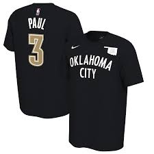 Nba trikot chris paul los angeles clippers jersey kawhi george. Nike Oklahoma City Thunder Chris Paul Earned Nba T Shirt Fansmania Eu