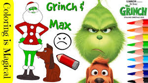 By best coloring pages july 5th 2013. The Grinch Max Coloring Page Video Color Grinch Video Youtube