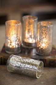Buy eastland unique mercury glass pillar candle holder set of 3 (3 sizes): Antiqued Mercury Glass Tea Light Candle Holders Set Of 3 Mercury Glass Tea Lights Tea Lights Tealight Candle Holders