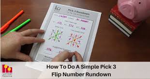 This Is Simple Quide On How To Create A Pick 3 Lottery Flip Number Rundown In 2020 Pick 3 Lottery Lottery Simple