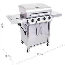 Cool touch spring wire door handle. Performance Series 4 Burner Gas Grill Char Broil